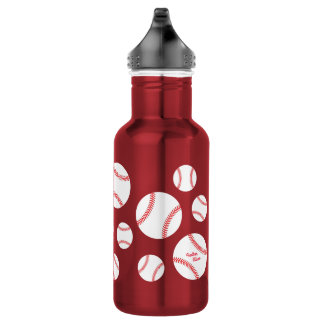 Baseball Sports Cute Kids Bouteille d'eau avec nom
