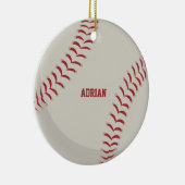 Baseball Sports Gepersonaliseerd Keramisch Ornament (Rechts)