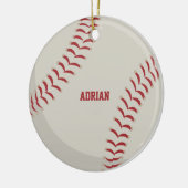 Baseball Sports Gepersonaliseerd Keramisch Ornament (Links)