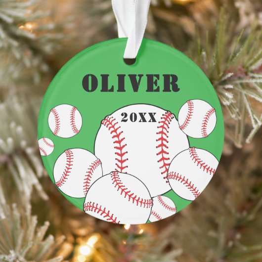 Baseball Sports Kids Keepsake Christmas (Arbre)