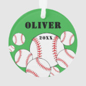 Baseball Sports Kids Keepsake Christmas (dos)