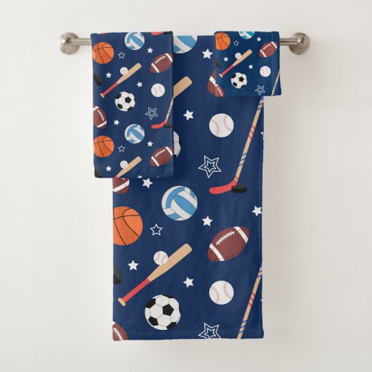 Baseball sports Pattern Bad Handdoek (Insitu)