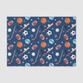 Baseball sports Pattern Tissuepapier (Voorkant)