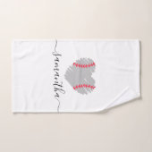 Baseball Sports Serviettes Filles Softball (Serviette à main)