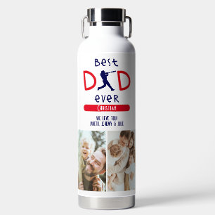 Baseball Sportsport Beste vader ooit Fotofeesten D Waterfles