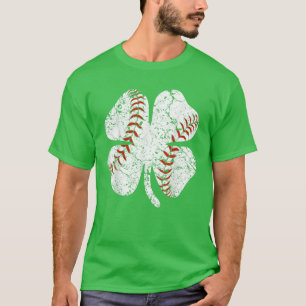 Baseball St Patricks Day Boys Mannen Catcher Shamr T-shirt