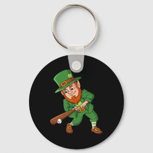 Baseball St Patricks Day Leprechaun Hitter Batter Sleutelhanger