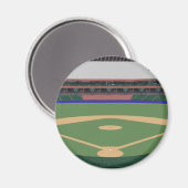 Baseball Stadium: 3D model: Magneet (Voorkant / Achterkant)
