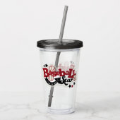 Baseball Star Acryl Drinkbeker (Achterkant)