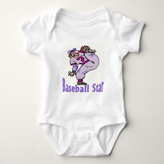 Baseball Star Romper (Voorkant)