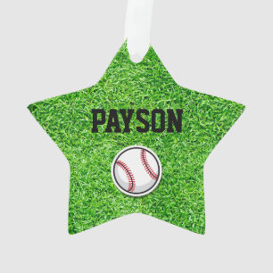 Baseball Star Sports Joueur NOM Ball Green Gris