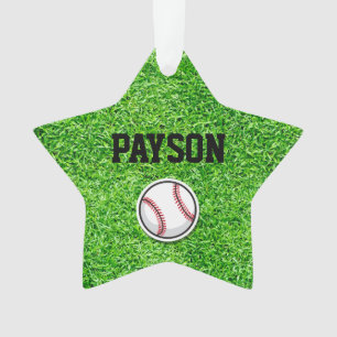 Baseball Star Sports Joueur NOM Ball Green Gris