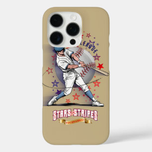 Baseball Stars & Stripes iPhone 16 Pro Hoesje