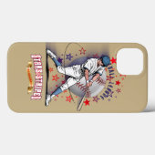 Baseball Stars & Stripes | Case-Mate iPhone Case (Achterkant (horizontaal))
