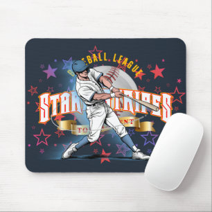 Baseball Stars & Stripes (Donkere modus) Muismat