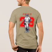 Baseball Stars & Stripes | Men Tri-Blend Shirt (Achterkant)