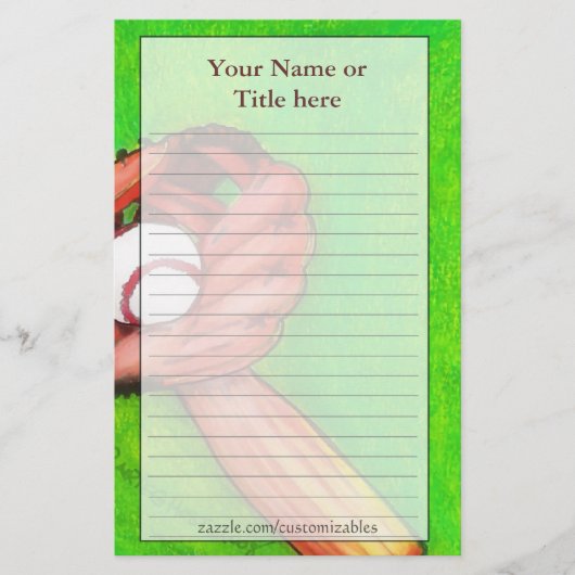 Baseball Stationery (Voorkant)