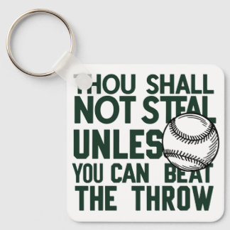 Baseball Stealing Humor Shirt Sleutelhanger