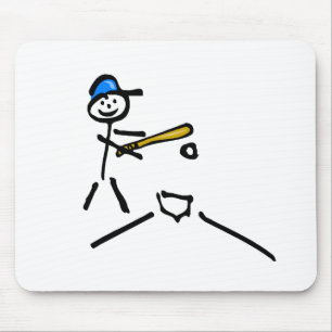 Baseball Stick Figuur Muismat