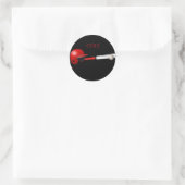 BASEBALL STICKER MET NAAM VAN HET KIND. (Tas)