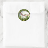 Baseball-stickers Ronde Sticker (Tas)