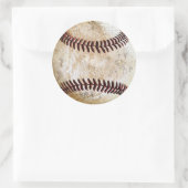 Baseball-stickers voor handgeschreven Ronde Sticker (Tas)