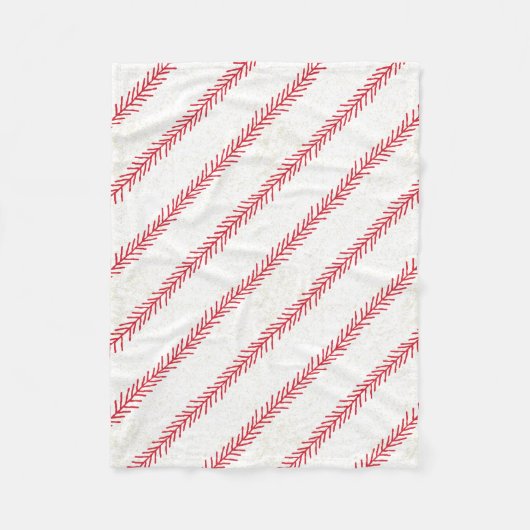 Baseball Stitch Fleece Blanket Deken (Voorkant)