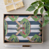 Baseball Stitches Home Bord Wedding 3-WARE WRAP Tissuepapier (Geschenk)