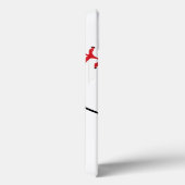 Baseball Stitches Monogram en Team Number Case-Mate iPhone Case (Achterkant / Rechts)