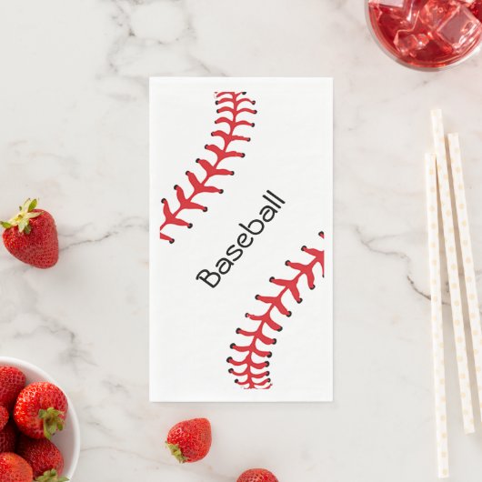 Baseball Stitching Design Guest Towel Napkin Servet (Insitu)