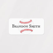Baseball Stitching Design Name Labels (Design 2)