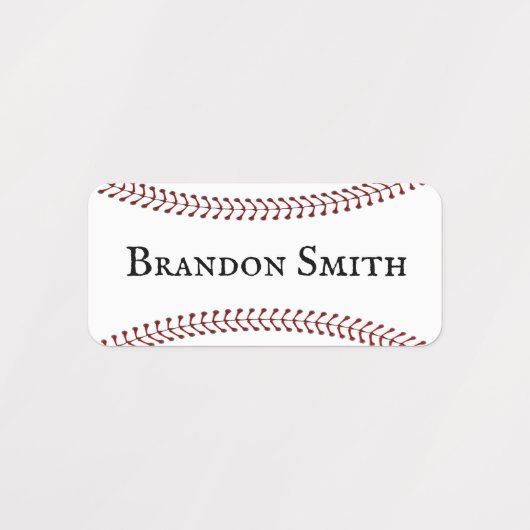 Baseball Stitching Design Name Labels (Design 2)