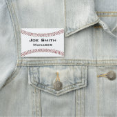 Baseball Stitching Design Name Tag (In situ)