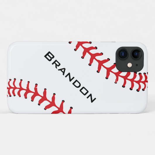 Baseball Stitching iPhone 11 Smartphone-Hoesje Case-Mate iPhone Case (Achterkant (horizontaal))