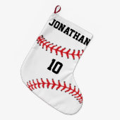 Baseball Stocking Grote Kerstsok (Voorkant (Hangend))