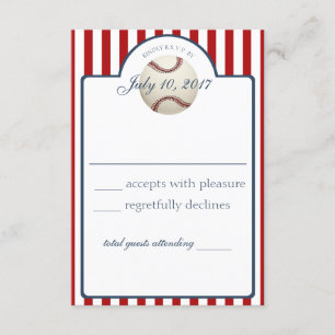 Baseball Stripes Response Kaart