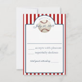 Baseball Stripes Response Kaart (Voorkant)