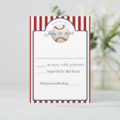Baseball Stripes Response Kaart (Staand voorkant)
