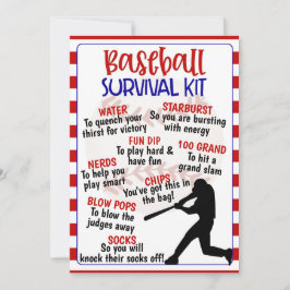 Baseball Survival Kit Kaart