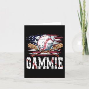 Baseball T-ball oma Amerikaanse vlag trots bal Ga Kaart