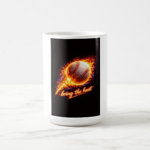 Baseball T-shirt – “Bring the Heat” Vuur Sporten G Koffiemok