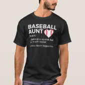 Baseball tante Definition Niece's grootste ventila T-shirt (Voorkant)