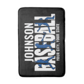 Baseball Team ADD NAAM Kampioen Speler Badmat (Voorkant Verticaal)