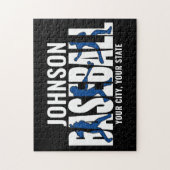 Baseball Team ADD NAAM Kampioen Speler Legpuzzel (Verticaal)