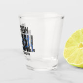 Baseball Team ADD NAAM Kampioen Speler Shot Glas (Rechts)