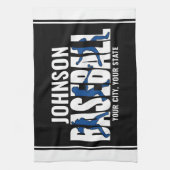 Baseball Team ADD NAAM Kampioen Speler Theedoek (Verticaal)