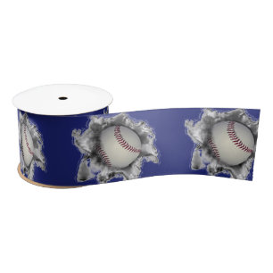 Baseball Team Blauw Satijnen Lint
