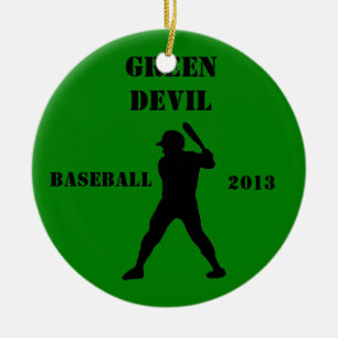 Baseball-team keepjes keramisch ornament