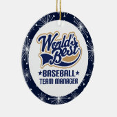 Baseball Team Manager Gift Ornament (Rechts)