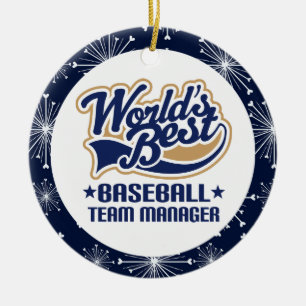 Baseball Team Manager Gift Ornament